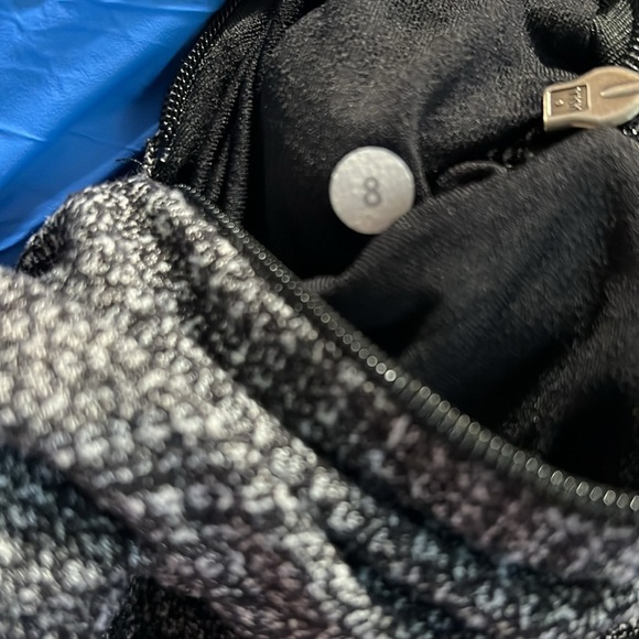 Lululemon Athletica Daily Yoga Black/Gray Coco Pique Jacket Size 8 - Picture 11 of 11